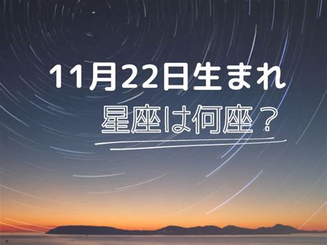 11月22日星座男